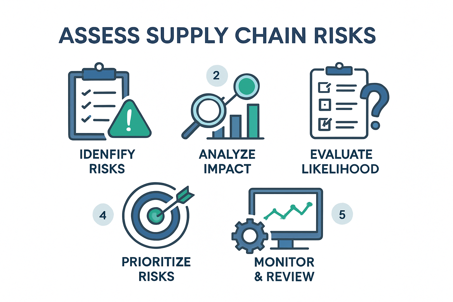 Supply-Chain-Risiken in 5 Schritten systematisch bewerten: Ein Leitfaden