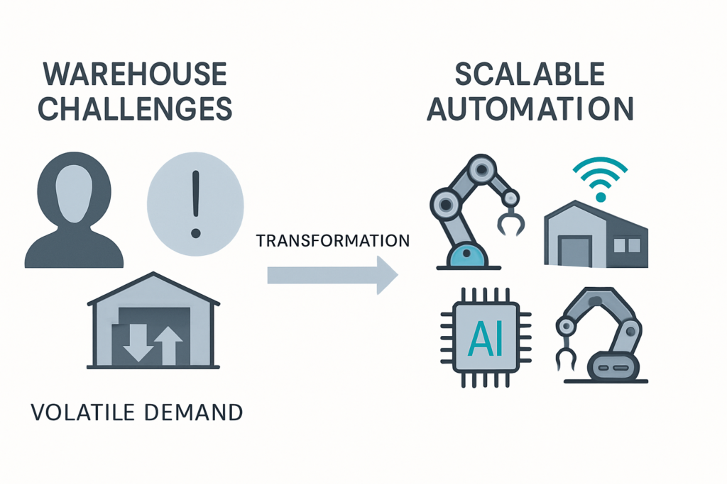 Warum Warehouse Automation heute unverzichtbar für skalierbare Lagerbetriebe ist – Herausforderungen, Treiber und konkrete Lösungsansätze